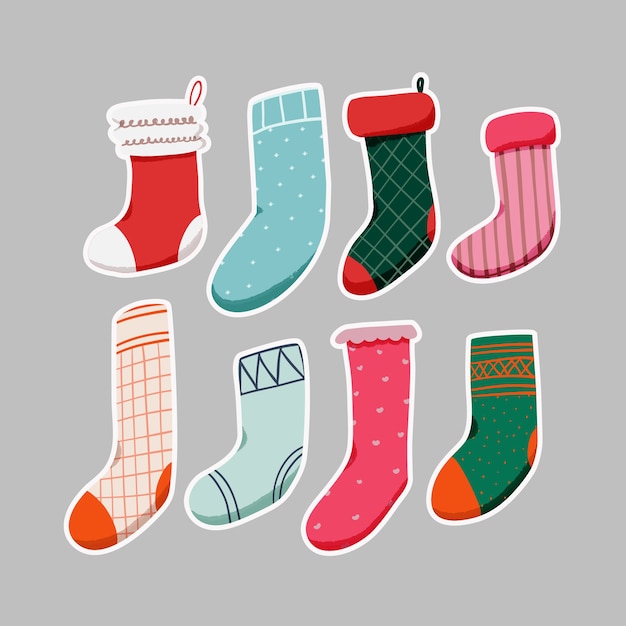 collection of Christmas sock