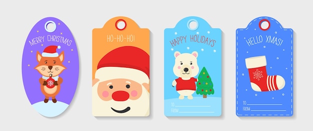 Collection of Christmas tag cute