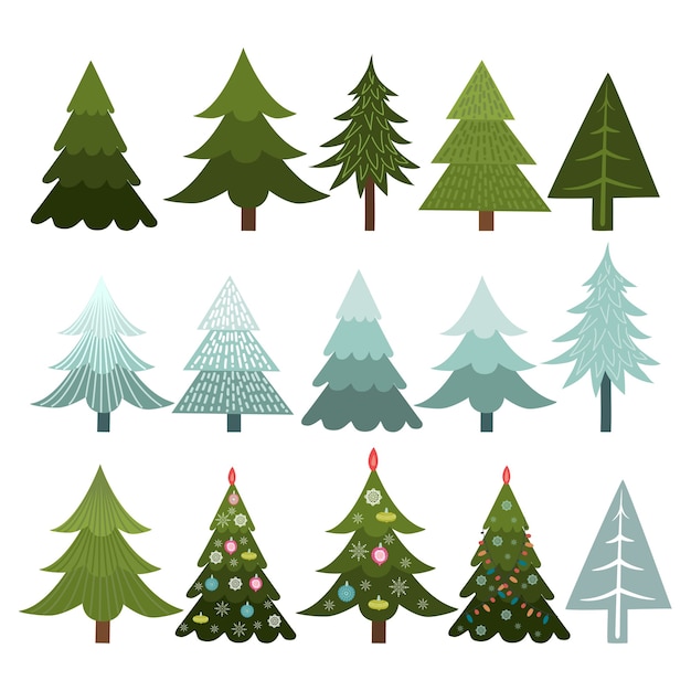 Collection of Christmas trees