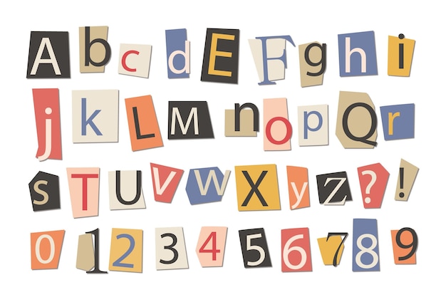 a collection of colorful alphabets including letters numbers and letters