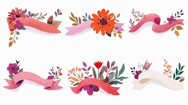 a collection of colorful birds and flowers with a bird on the bottom