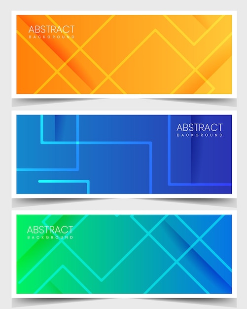 collection of colorful futuristic modern abstract background with dynamic fluid shapes and shadow