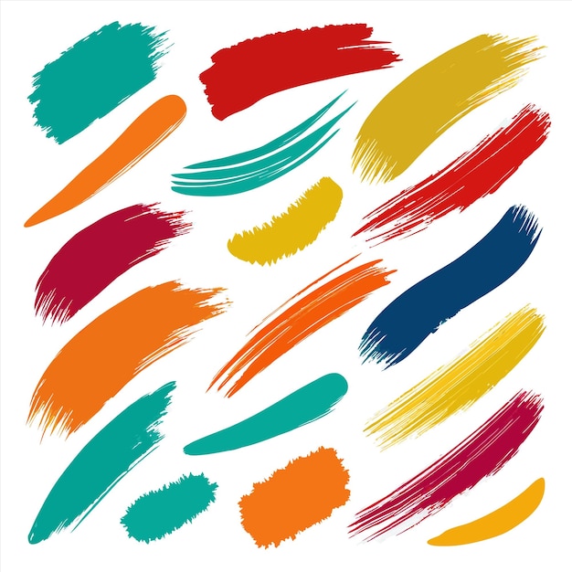 Vector a collection of colorful lines with different colors and colors