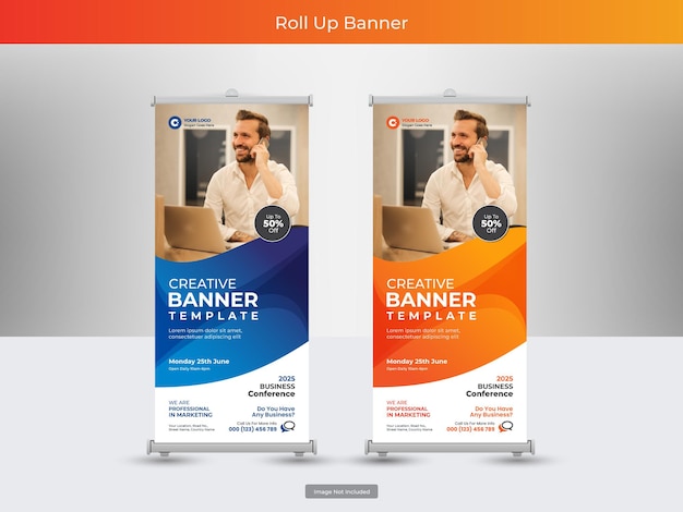 collection of Corporate roll up banner