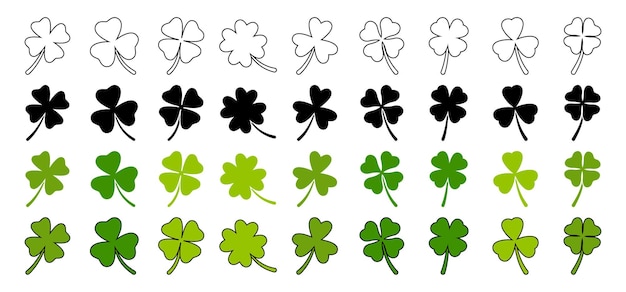 Collection of design elements for Clover Leaf