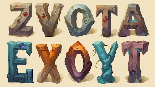 a collection of different colored letters with the word  vote  on them