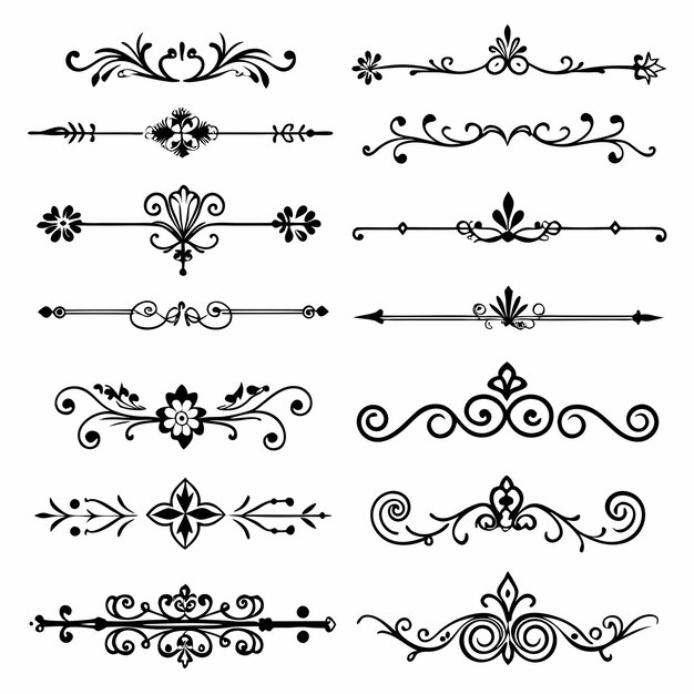 Vector a collection of different designs including a design and a design