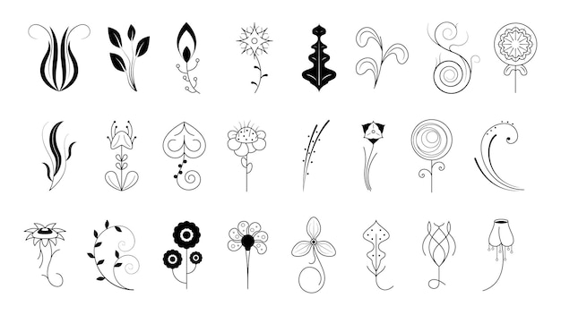 A collection of different flowers including one that says'flower '