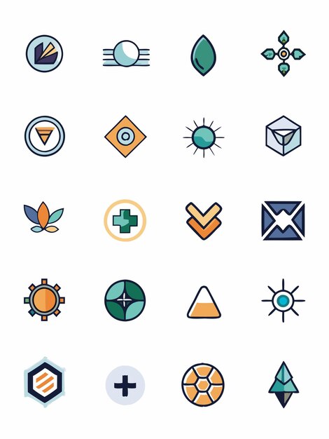 Vector a collection of different logos including a logo the name of a cross and the logo