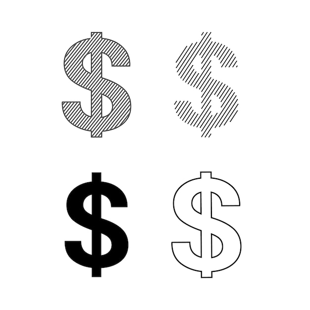 Collection of Dollar icons