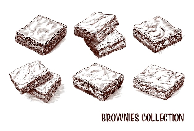 Collection of drawn Brownies