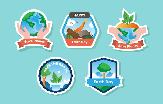 Collection of Earth Day Sticker