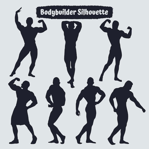 Collection of Fitness and Bodybuilder Silhouette