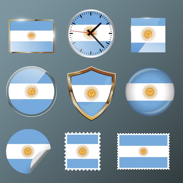 Collection flag Argentina