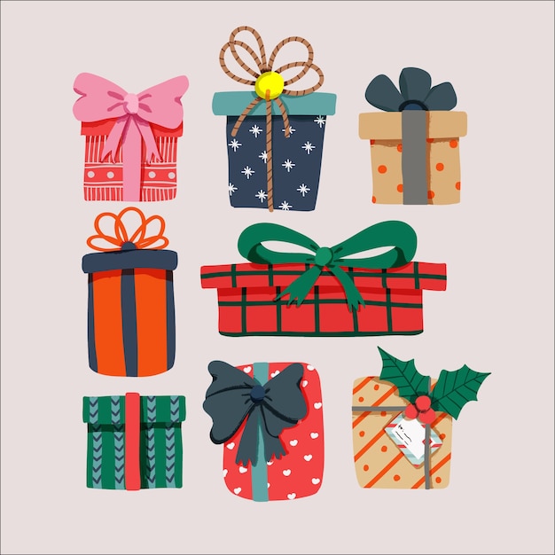 collection of Gift box christmas