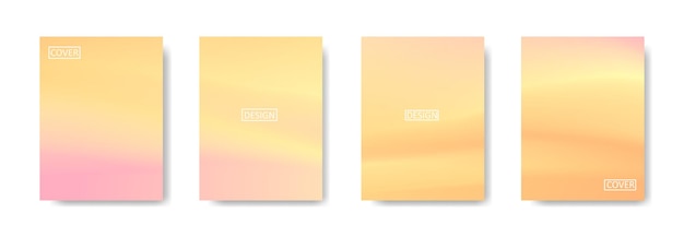 Collection of gradient background for poster flyer banner