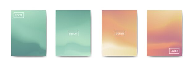 Collection of gradient background for poster flyer banner