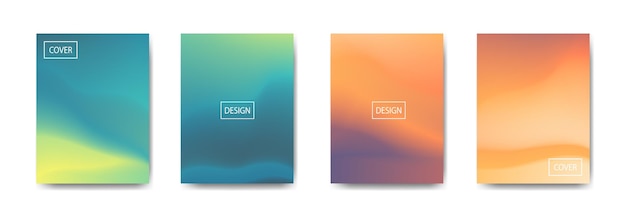 Collection of gradient background for poster flyer banner