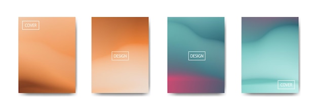 Collection of gradient background for poster flyer banner