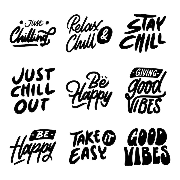 A collection of hand drawn fonts for a t - shirt.