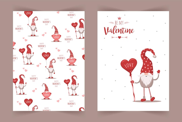 collection of Happy Valentine day greeting cards