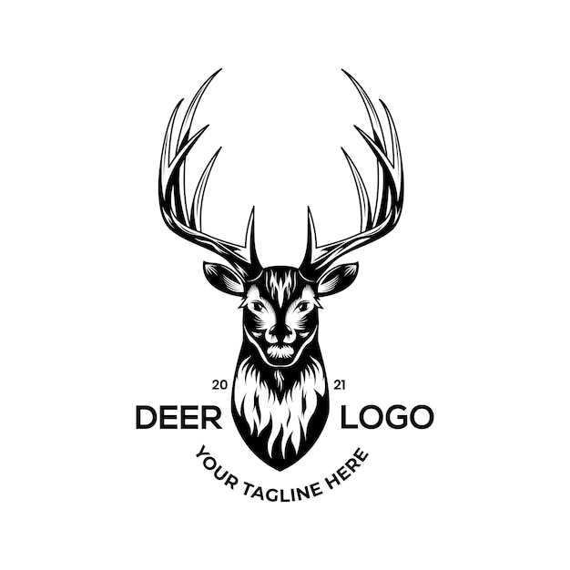 Collection of hunting logos, deer hunting logos suitable for those who like deer hunting