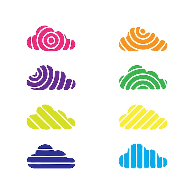 Collection of illustration cloud icon