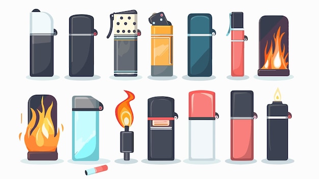 Vector a collection of illustrations of various items including a series of different objects