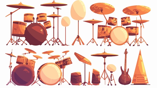 a collection of images of drums and drums