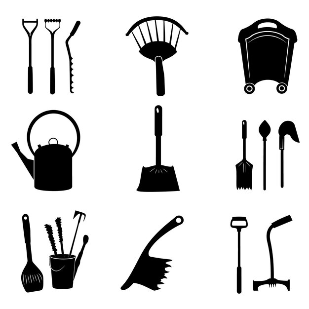 Vector a collection of images including a kitchen tools a whisk and a spatula