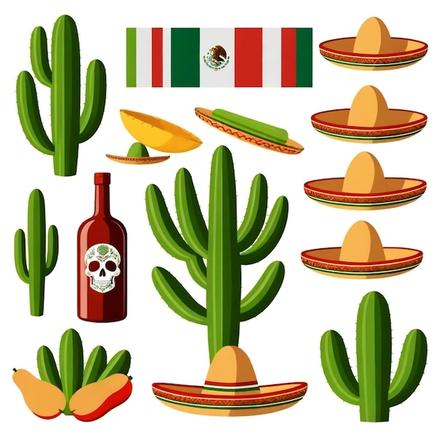 Vector a collection of images including mexican food and a bottle of wine