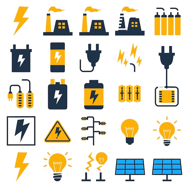 a collection of images including a solar power station and a solar panel