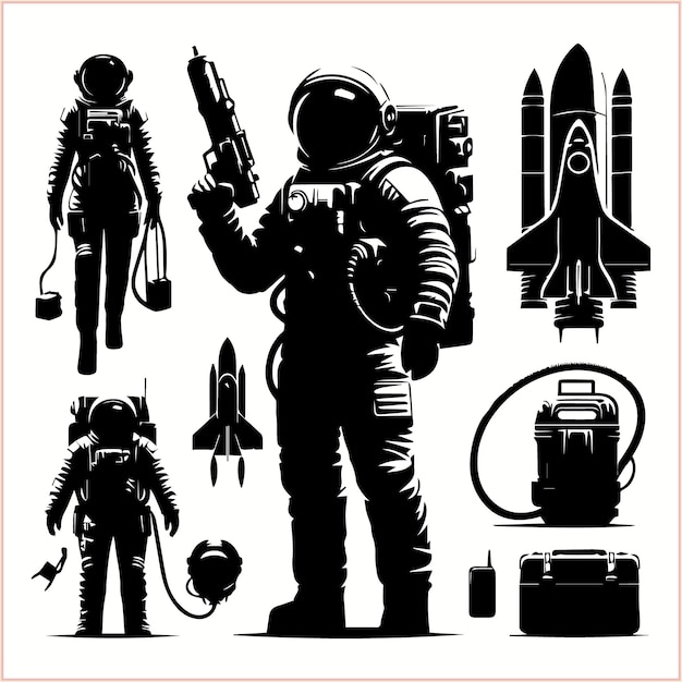 a collection of images of a space suit a space suit and a space suit