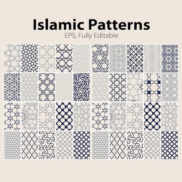 A collection of Islamic patterns