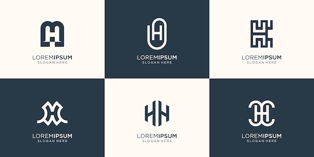 Collection of letter logo design template