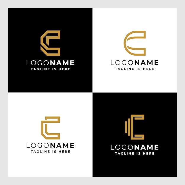 Collection of letters modern logo