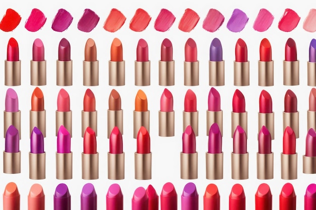 Vector a collection of lipsticks including purple purple red purple and purple