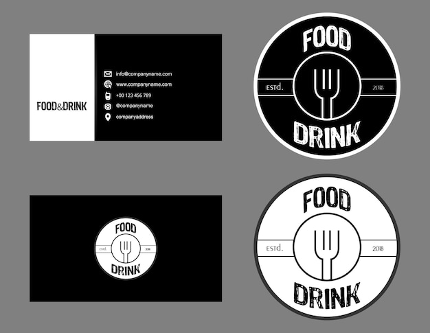 Vector a collection of logos including food and drink