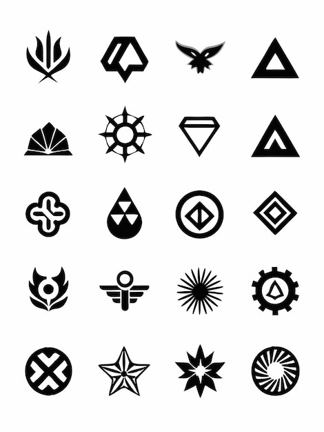 Vector a collection of logos including one that says  triangle