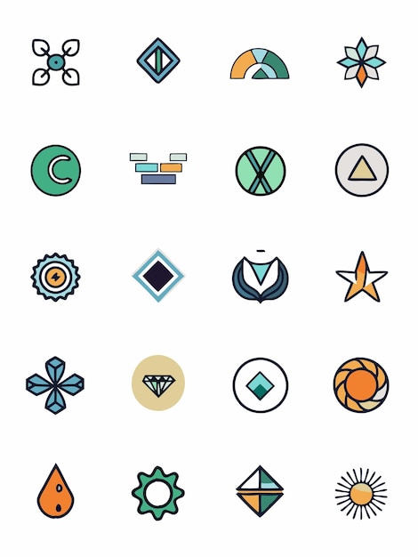 Vector a collection of logos including one that saysthe moonon it