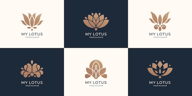 Collection of lotus logo template