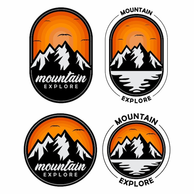 collection mountain explore logo ideas