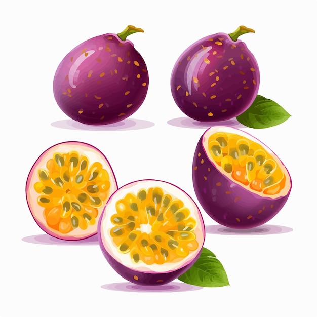 Collection of Passion Fruit stickers