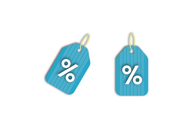 Collection percent off sale label template set