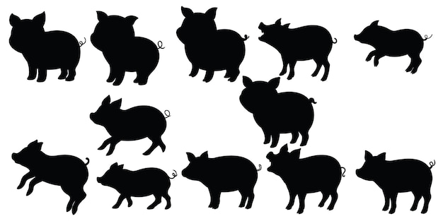 a collection of pigs from the collection of the first pig