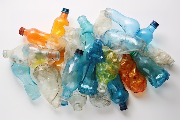 Vector a collection of plastic bottles including one that has a label that says quot no more quot on it