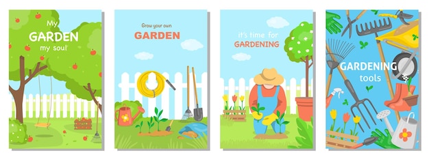 Collection of posters on gardening