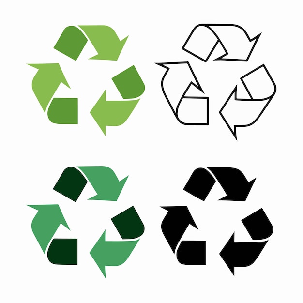 a collection of recyclable recycle signs and logos