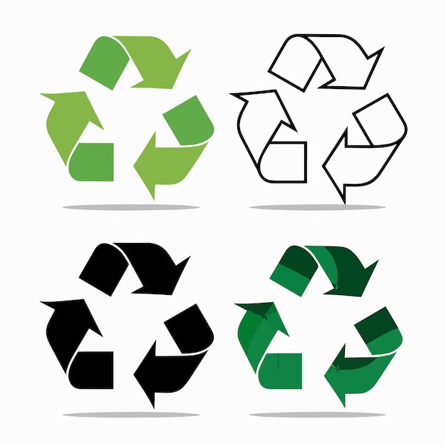 a collection of recyclable recycle signs and logos