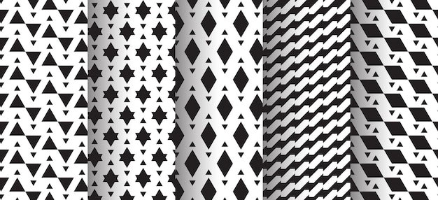 Collection of seamless geometric pattern